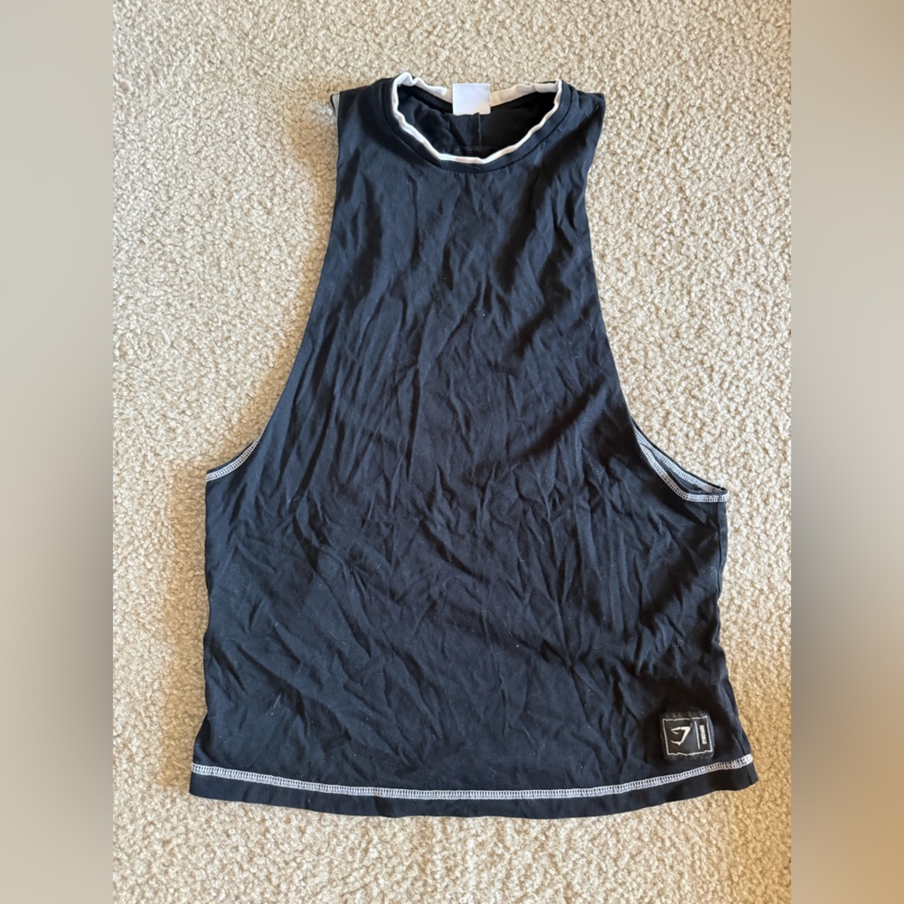 Gymshark Black and Teal Tank Top with White Trim Bundle